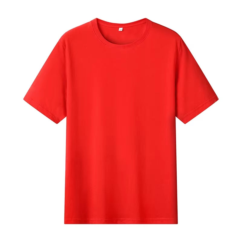 12 Color Oversized Heavyweight T Shirt for Men Summer Short Sleeve Tee 100% Cotton Plain Top Casual Men'S Clothing