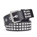 2023 New Square Bead Rivet Belt Metal Pyramid Belt Men and Women Punk Hardware Jeans Belt Designer Belt Woman Belts