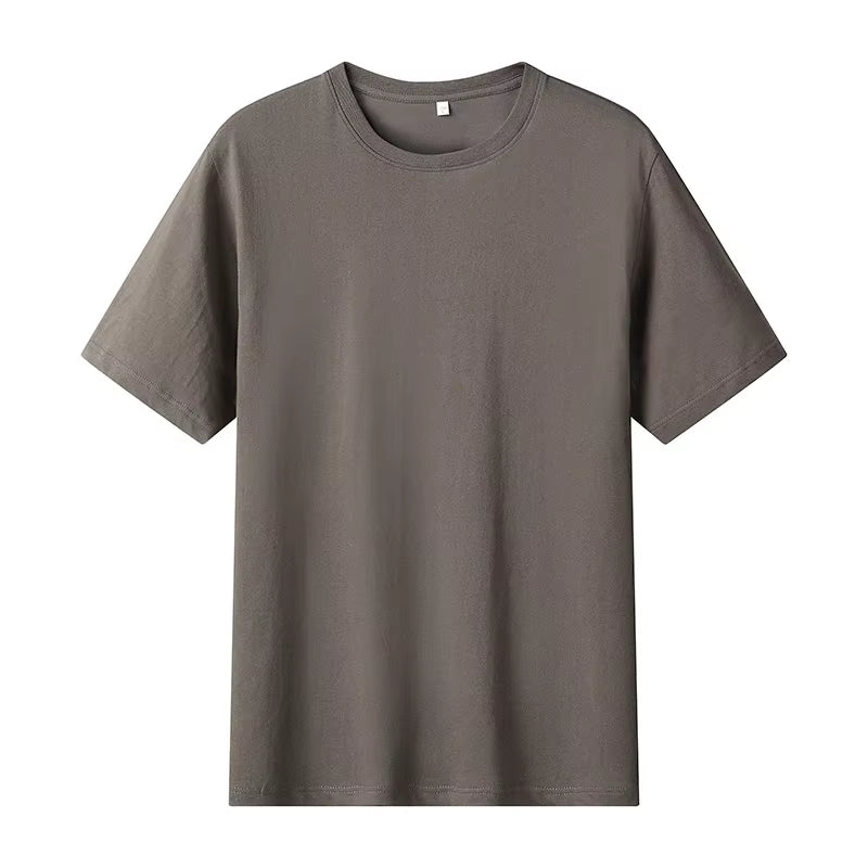 12 Color Oversized Heavyweight T Shirt for Men Summer Short Sleeve Tee 100% Cotton Plain Top Casual Men'S Clothing