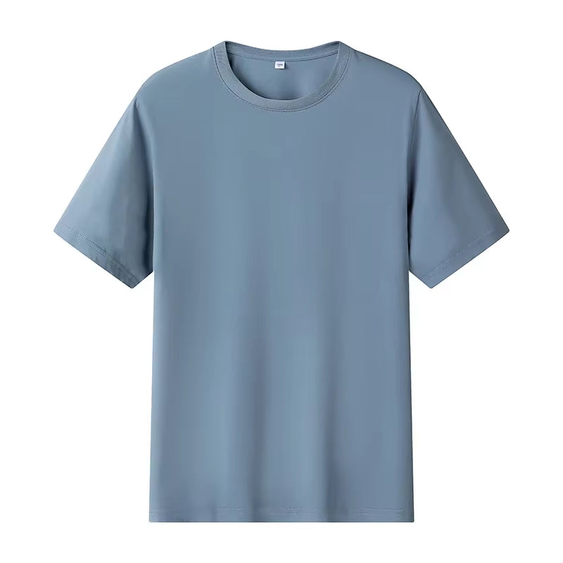 12 Color Oversized Heavyweight T Shirt for Men Summer Short Sleeve Tee 100% Cotton Plain Top Casual Men'S Clothing