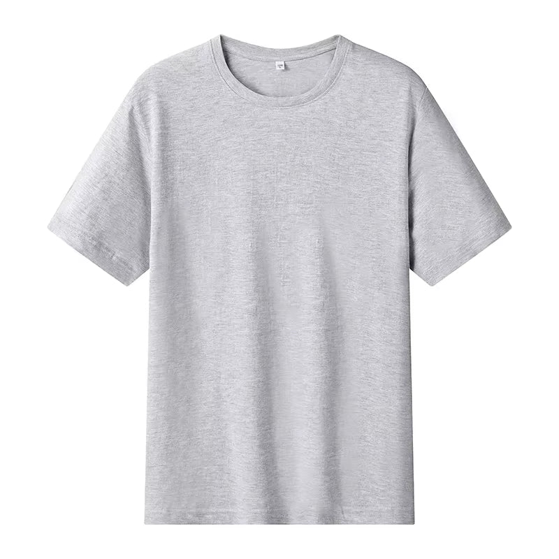 12 Color Oversized Heavyweight T Shirt for Men Summer Short Sleeve Tee 100% Cotton Plain Top Casual Men'S Clothing