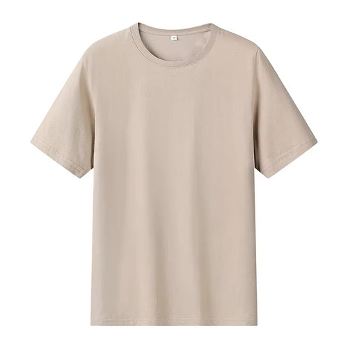 12 Color Oversized Heavyweight T Shirt for Men Summer Short Sleeve Tee 100% Cotton Plain Top Casual Men'S Clothing