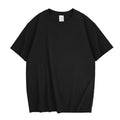 High-Quality Men'S T-Shirt 240 Gsm 100% Cotton T Shirt Men Women Solid Basic Casual Clothing Oversized Half Sleeve Black White