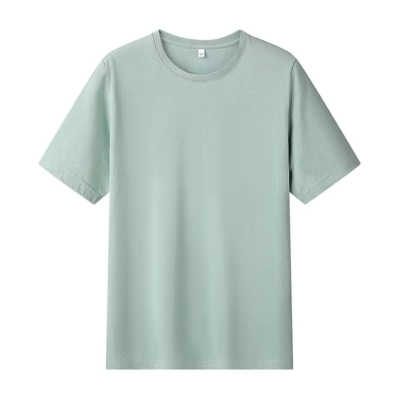 12 Color Oversized Heavyweight T Shirt for Men Summer Short Sleeve Tee 100% Cotton Plain Top Casual Men'S Clothing